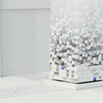 Abstract 3D render visualizing artificial intelligence and neural networks in digital form.